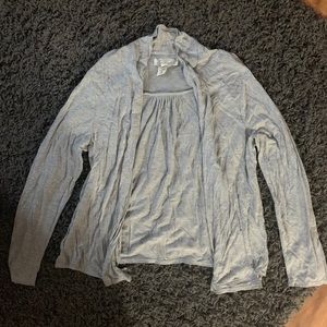Large Gray Cardigan